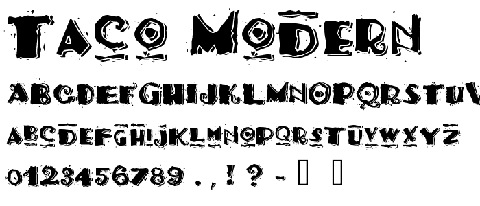 Taco Modern font